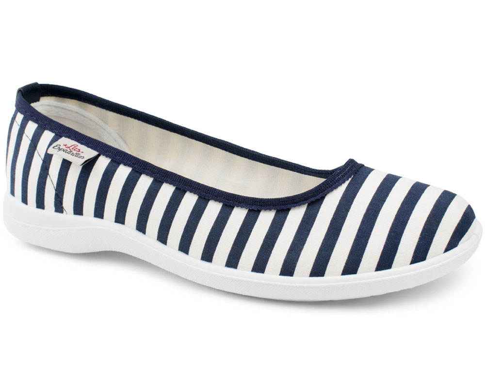 

Балетки Las Espadrillas 300816-1389 (тёмно-синий/белый) 39