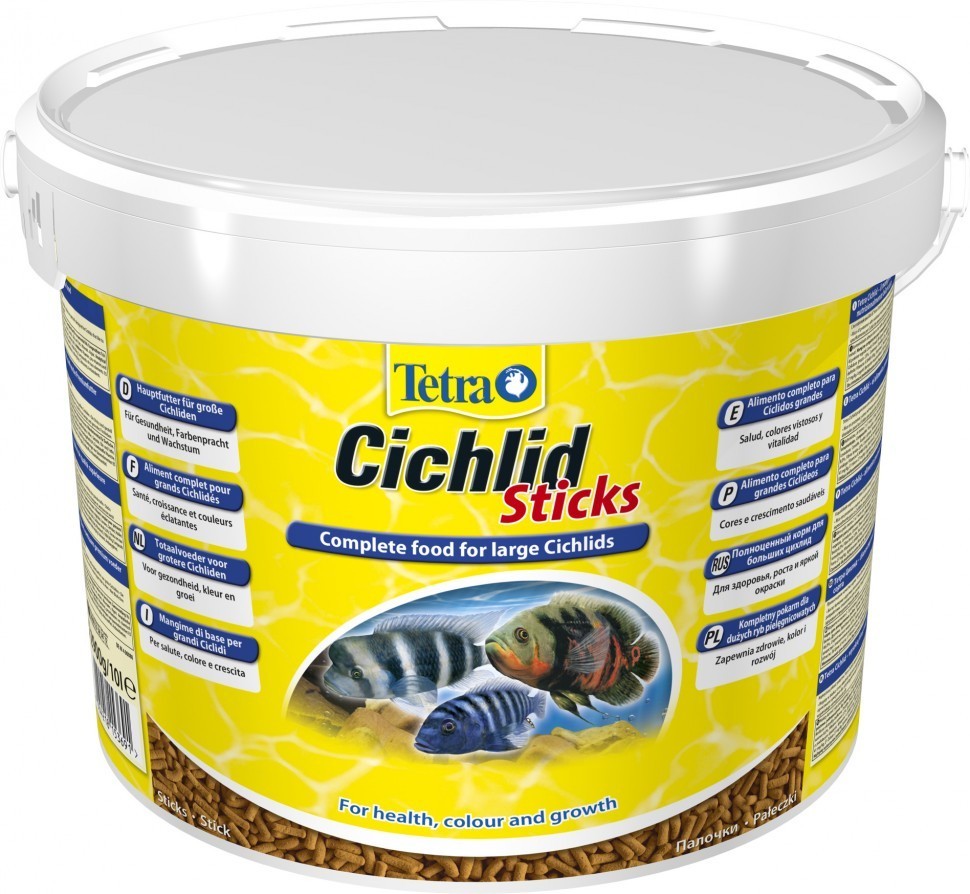 

Корм Tetra Cichlid Sticks для аквариумных рыб в палочках 10 л (153691)
