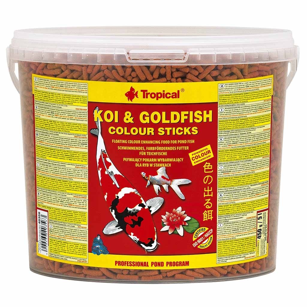 

Корм Tropical Koi & Goldfish Color Sticks для прудовых рыб в палочках 21 л (40358)