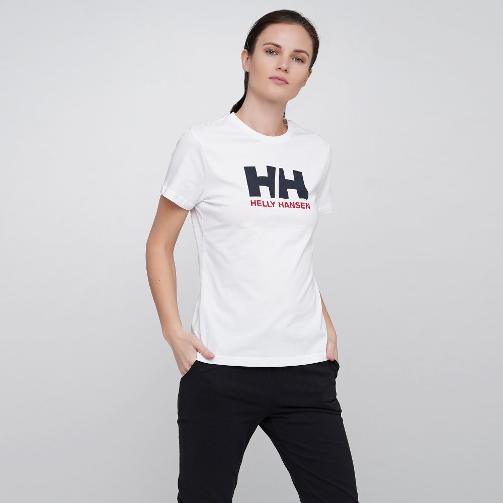 

Женская футболка Helly Hansen W Hh Logo T-Shirt Белый 38 (hel34112-001)