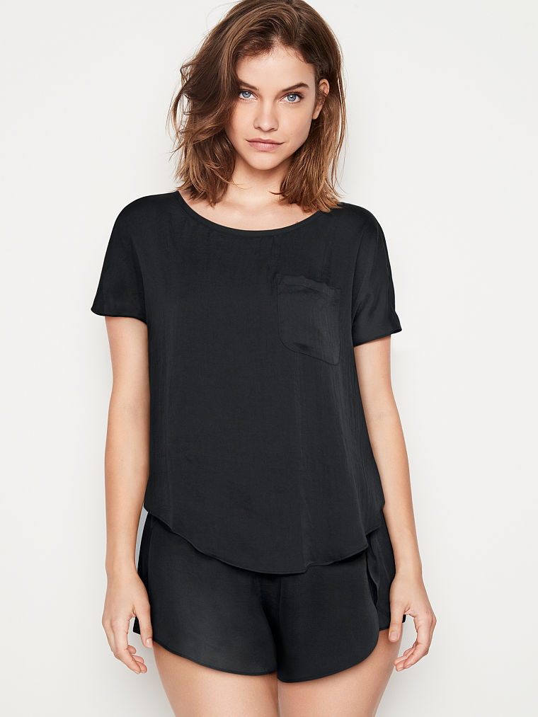 

Домашний костюм Victoria’s Secret пижама футболка и шорты art165131 (Черный, размер XS)