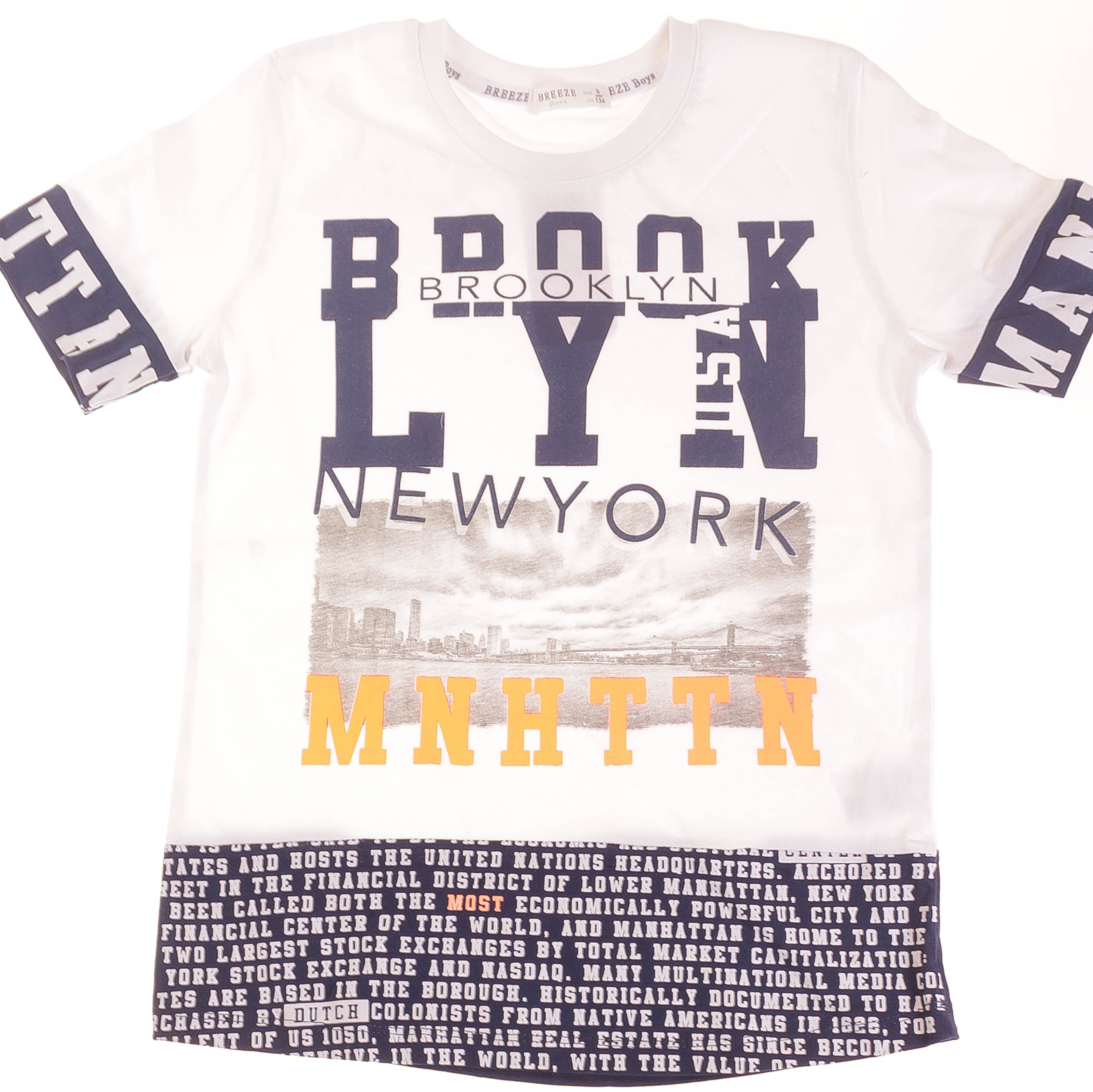 

Футболка Breeze Кремовый 134 см 15647 (523410)