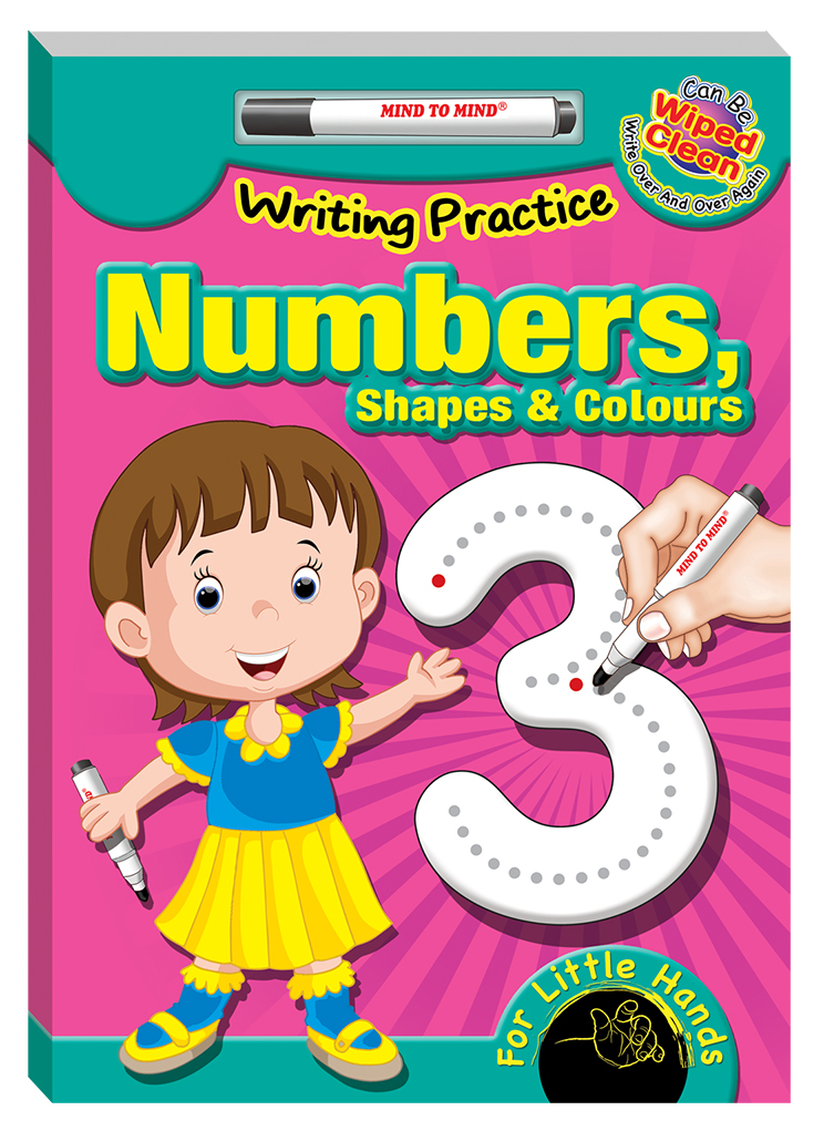 

Writing Practice For Little Hands Numbers, Shapes and Colours (with w/board marker pen) - - 978-967-447-312-9