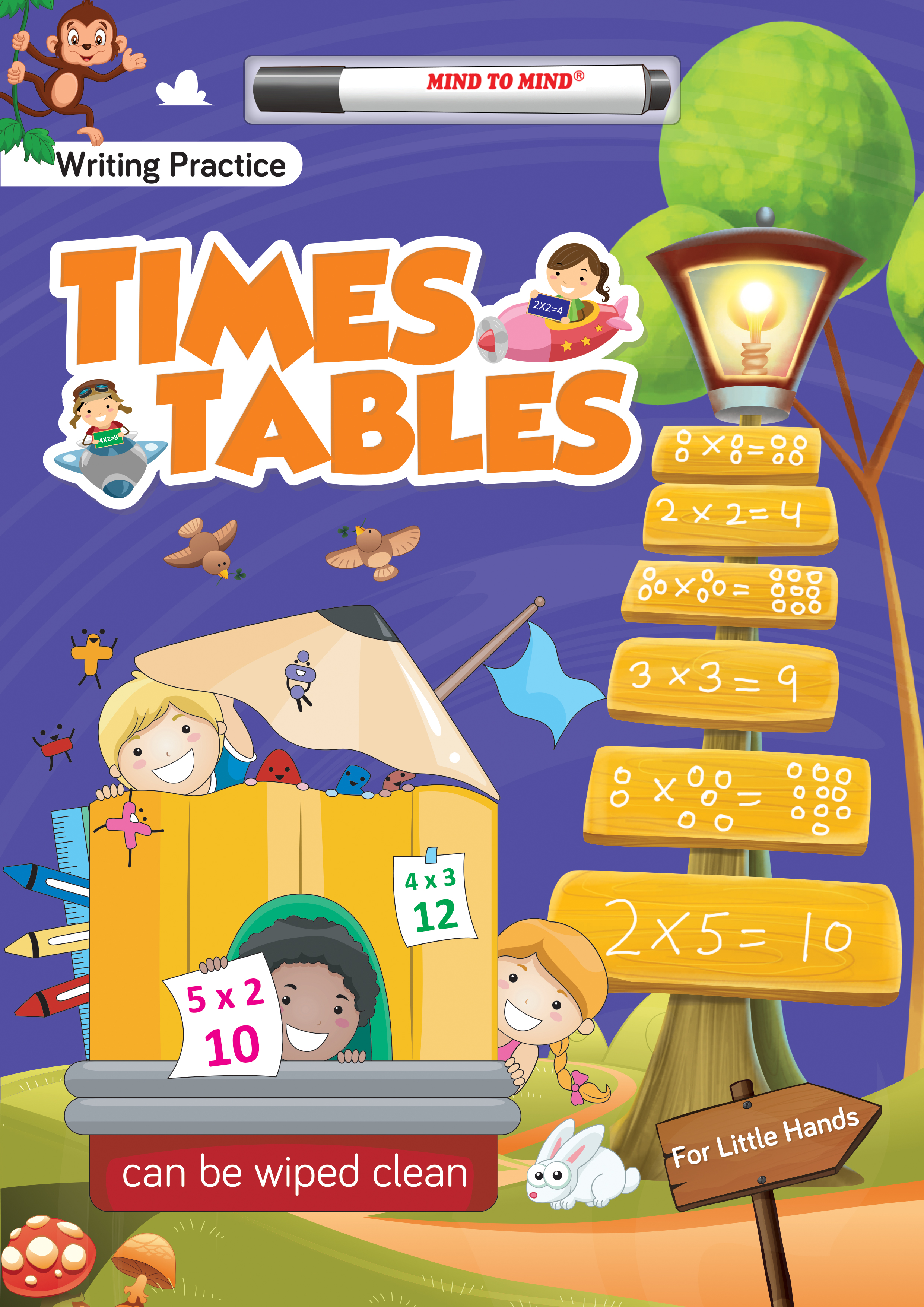 

Writing Practice For Little Hands Times Tables (with w/board marker pen), Revised - - 978-967-447-819-3