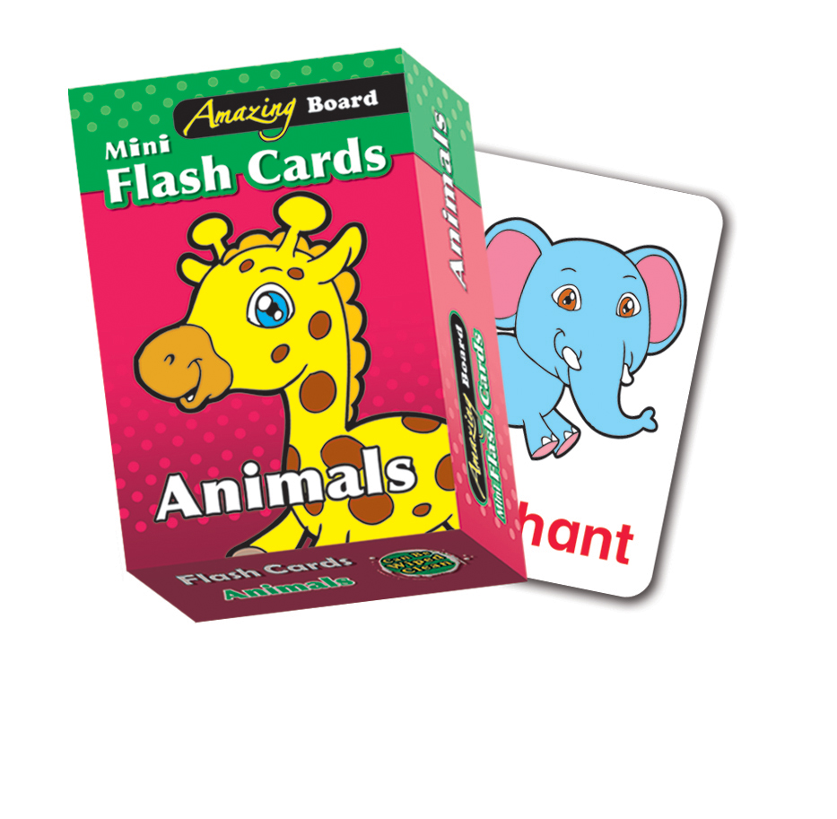 

Amazing Board Mini Flash Cards Animals - - 978-967-331-644-1