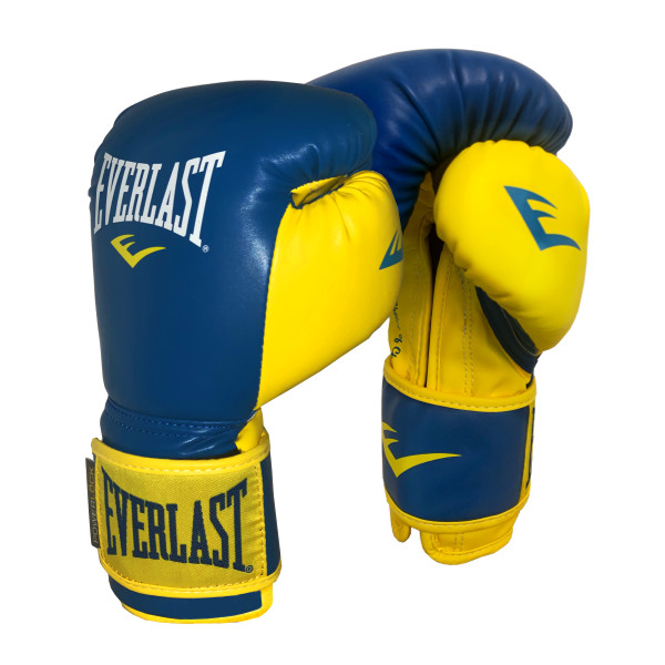 

Перчатки тренировочные Everlast Powerlock Training Gloves 10oz Blue/YellowVelcro PYBY10