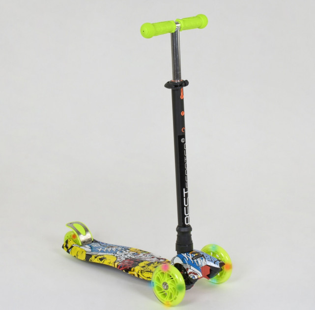 

Детский самокат Best Scooter (24649779-1393) черно - зеленый