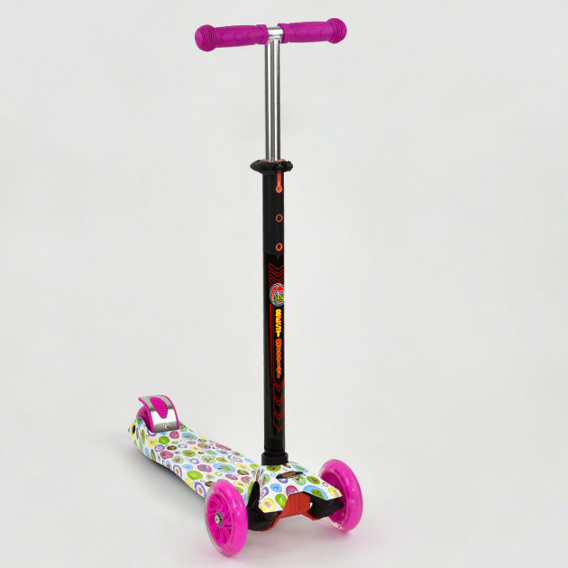 

Самокат Best Scooter MAXI (А 24641 779-1400) светящиеся колеса, розовый