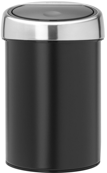 

Бак для мусора Brabantia TOUCH BIN 3 л Черный матовый