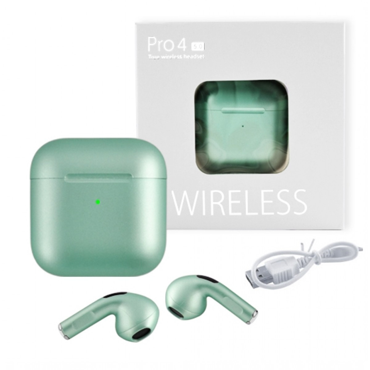 

Наушники Bluetooth Pro 4 Wireless с кейсом asparagus