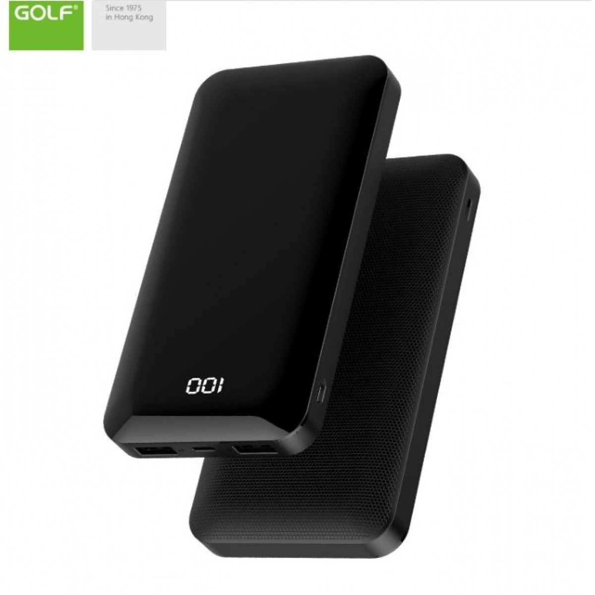 

Портативное зарядное устройство Golf G3 full screen+digital display 10000 mAh Black