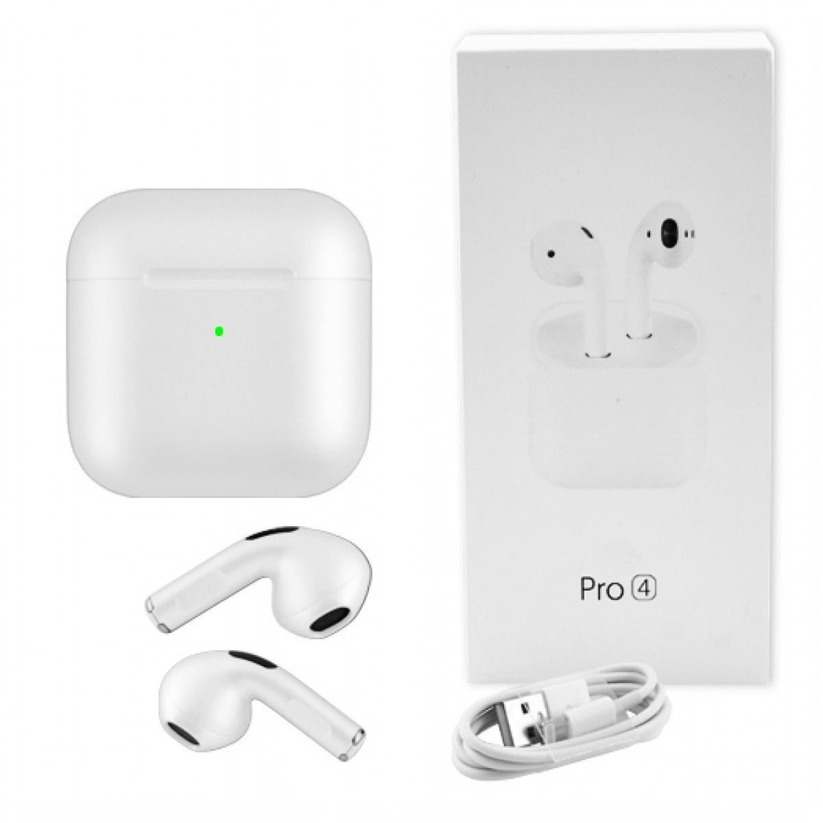 

Наушники Bluetooth Pro 4 mini с кейсом white