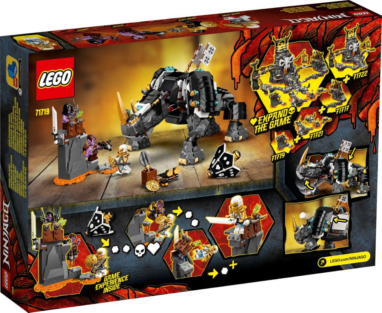 

Конструктор LEGO Ninjago Бронированный носорог Зейна 616 деталей (71719)