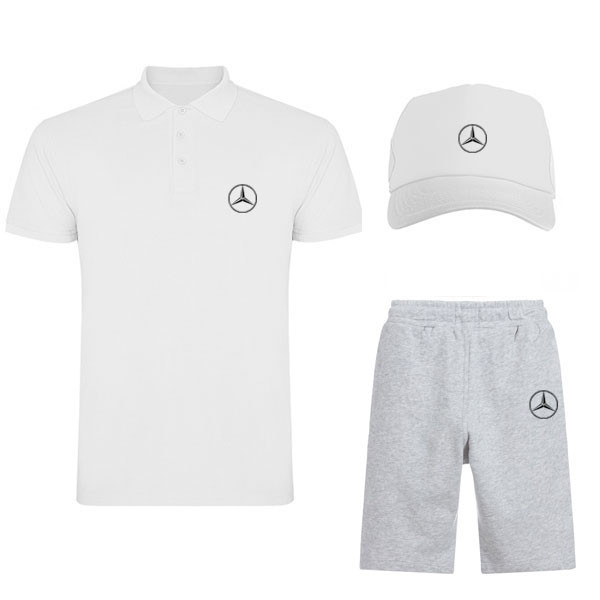 

Мужской костюм тройка Без бренда Кепка поло и шорты  Белый (2-9795, Мужской костюм тройка Без бренда Кепка поло и шорты M Белый (2-9795)