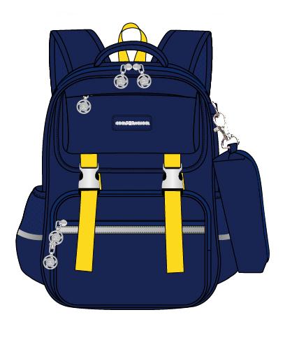 

Рюкзак школьный Cool For School Style 41x32x15 см 16-25 л Royal Blue (CF86535)