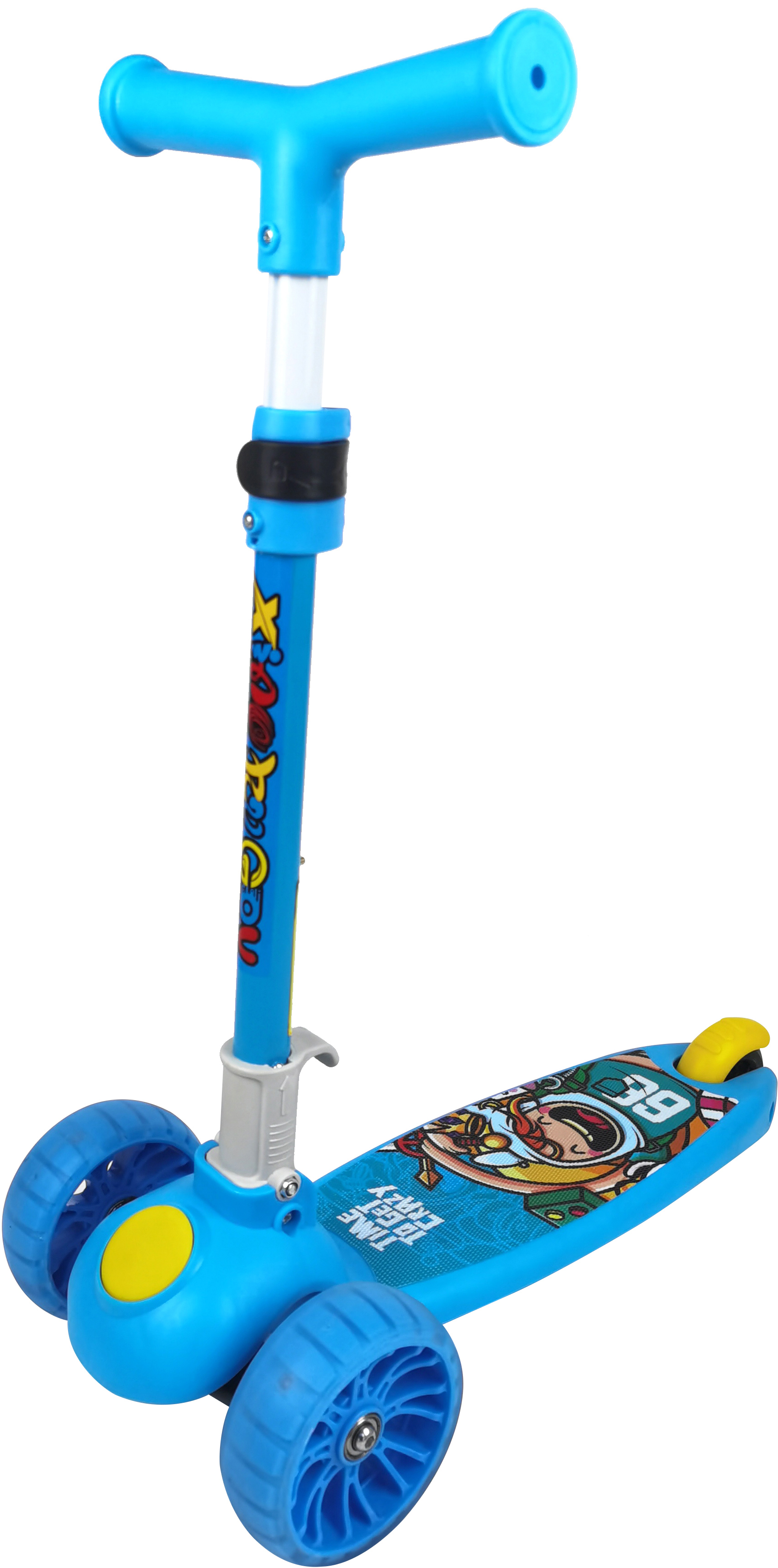 

Самокат Daddychild Голубой с подсветкой колес (TOYSHD-009T-Blue)