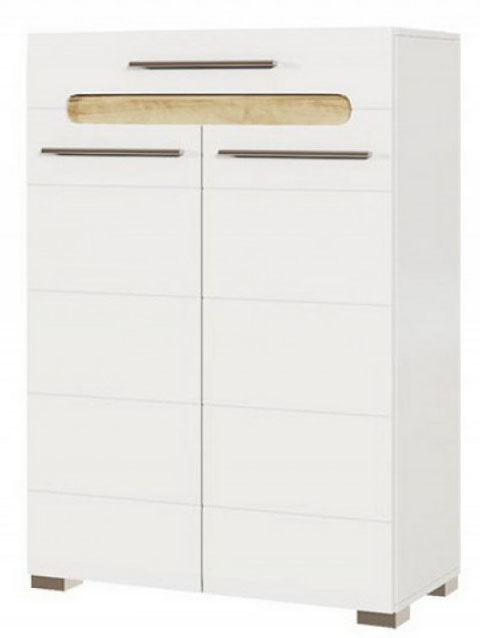 

Тумба Бьянко Світ Меблів 2Д Ш Белый + Дуб Сонома + Белый глянец