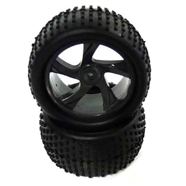 

1:18 Tire and Black Rim for Truggy (23626B+28652) 2P