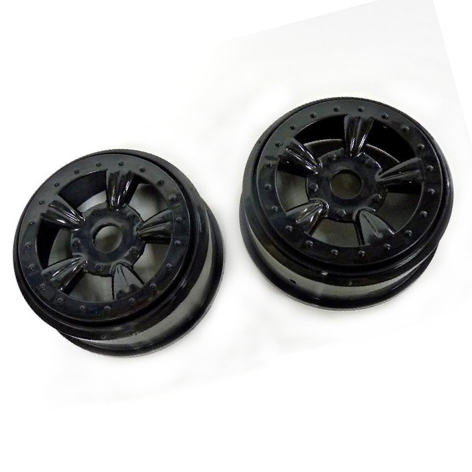 

(8E132BL) Black Rims For Short Course Truck 2P