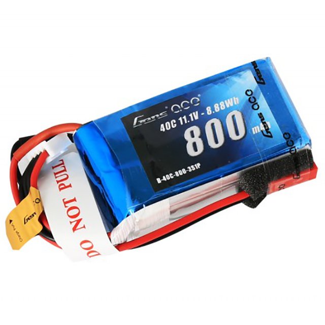 

Аккумулятор Gens Ace LiPO 11,1В 800мАч 3S 40C 58х30х23мм 72г JST-SYP (B-40C-800-3S1P)