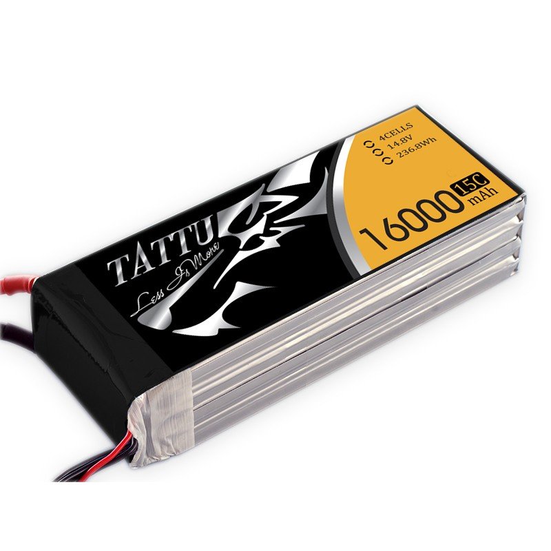 

Аккумулятор Tattu LiPO 14,8В 16000мАч 4S 15C 180х74х44мм 1241г EC5 (TA-15C-16000-4S1P)
