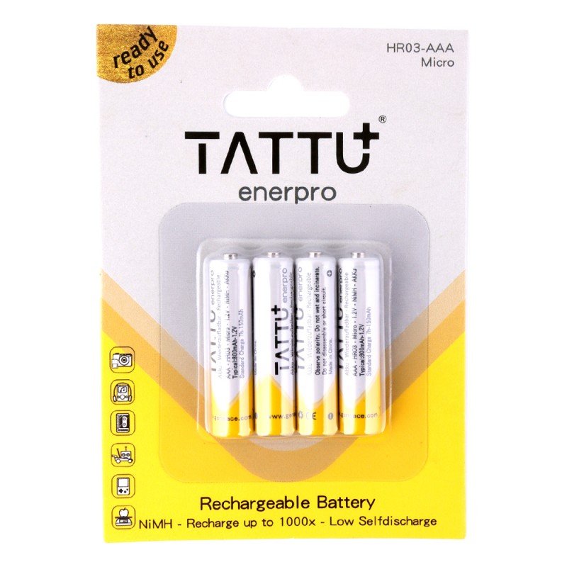 

Аккумулятор Tattu NiMH 1,2В 800мАч 1-Cell 1С 44,3х10,1х3,7мм 12,8г AAA (TA-800-1.2V-NiMH-LS3A)