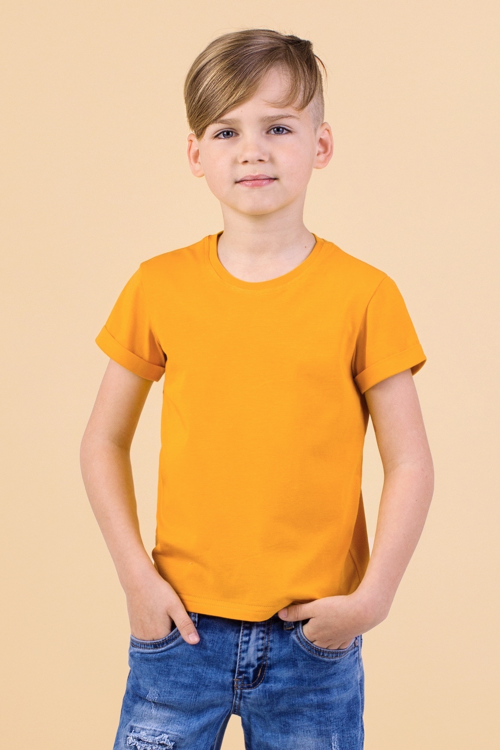 

Футболка для мальчика Zironka Z1-74-0001-2 98 см Горчичный