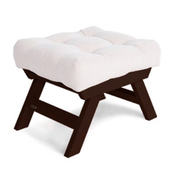 

Пуф в гостиную из массива дерева бук Allegro Woodman шоколадный/кремовый