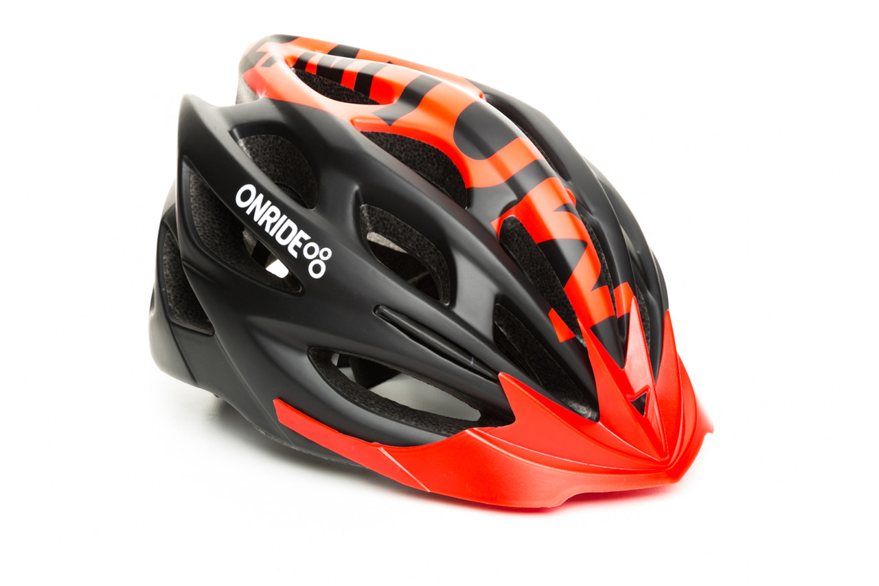 

Шолом велосипедний ONRIDE Mount M 55-58 Чорний з червоним