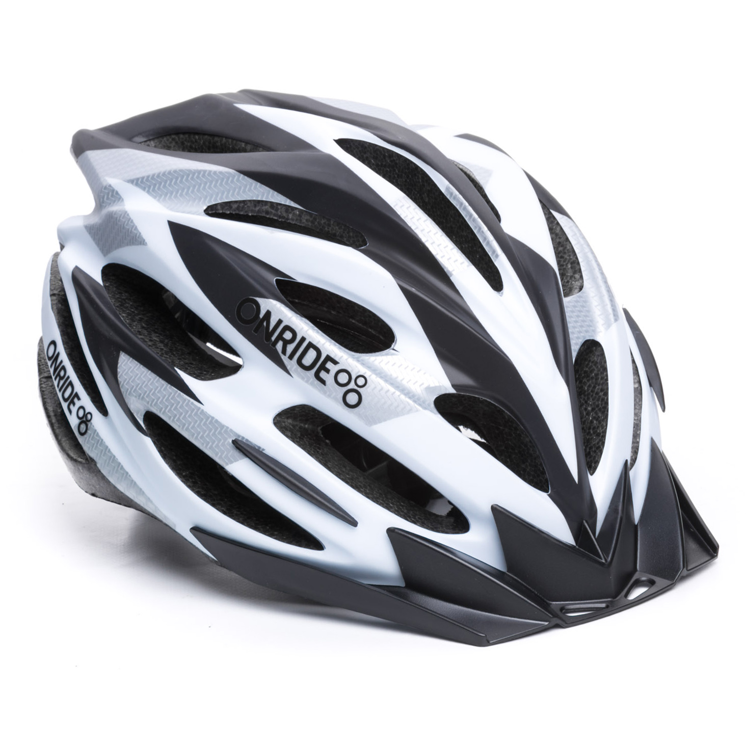 

Шолом велосипедний ONRIDE Grip M 55-58 Білий з чорним 69078900012