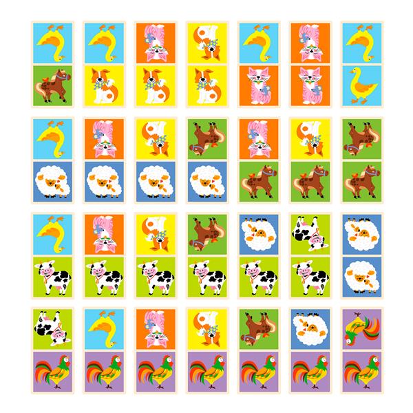 

Дерев'яне доміно Viga Toys Фермерські звірята (51306)