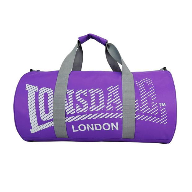 

Спортивная сумка Lonsdale Barrel Bag Purple/Grey