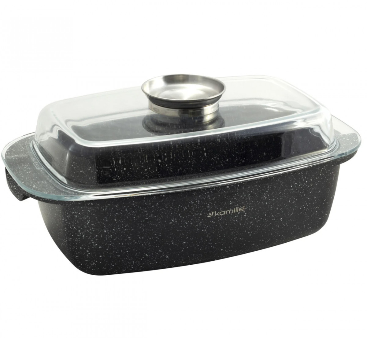 

Гусятница с крышкой Kamille 5,5 л (KM-4433)