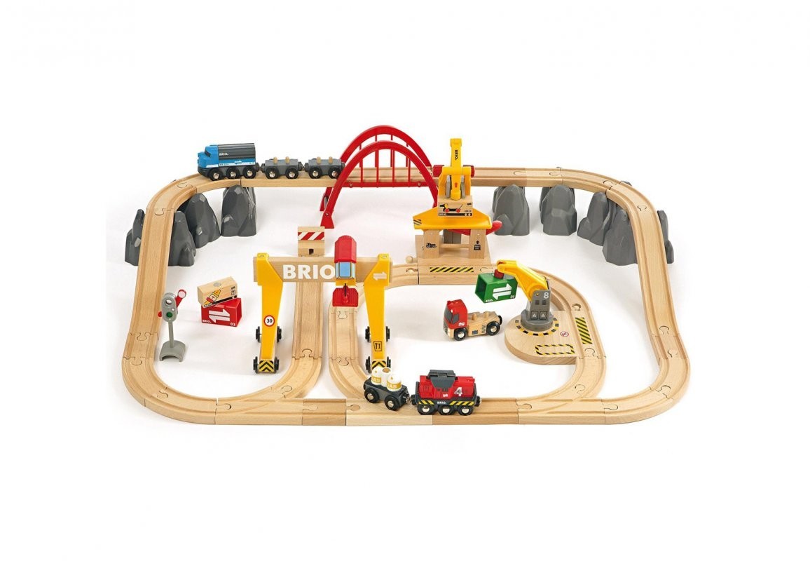 

Железная дорога BRIO с мостовым краном Deluxe 33097