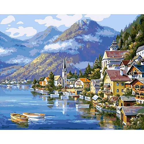 

Картина по номерам "Живописная Австрия" Rainbow Art (GX6936)