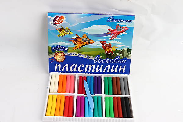 

Пластилин восковой "Фантазия" 18 цветов 270 г, со стеком Луч (540352)