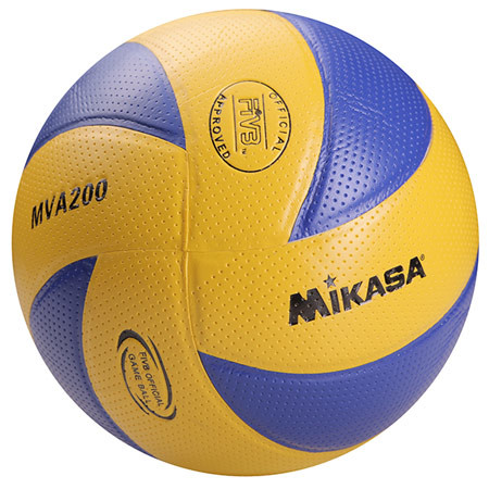 

Мяч волейбольный Mikasa MVA200 PVC желто-синий