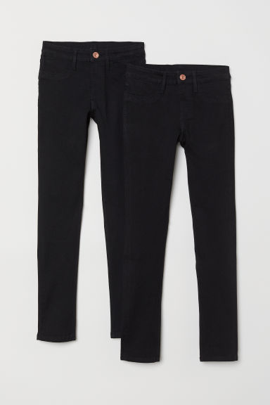 

Брюки 2 шт Скинни H&M P59014 140 см Черные (P-100555)