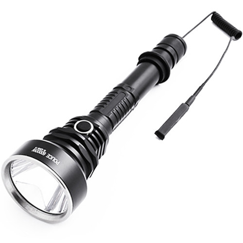 

Фонарь Police Q2805-T6 под ружье вынос.кнопка ЗУ 220V-12V 2х18650 3 фильтра Box
