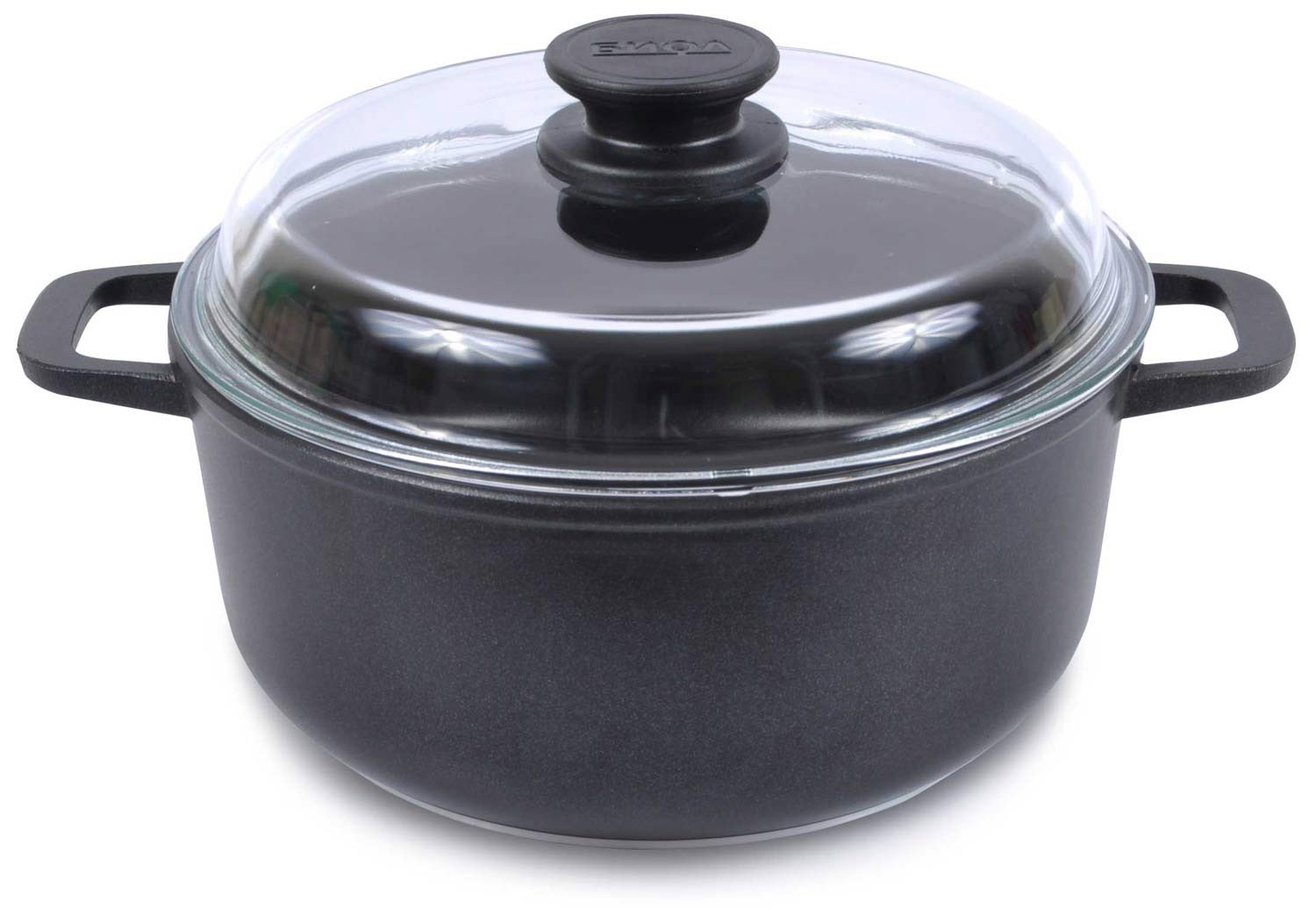 

Кастрюля Биол со стеклянной крышкой и антипригарным покрытием 7 л (К701ПС)