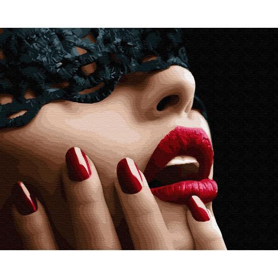 

Картина по номерам BrushMe GX32934 40*50 cм Страстные губы