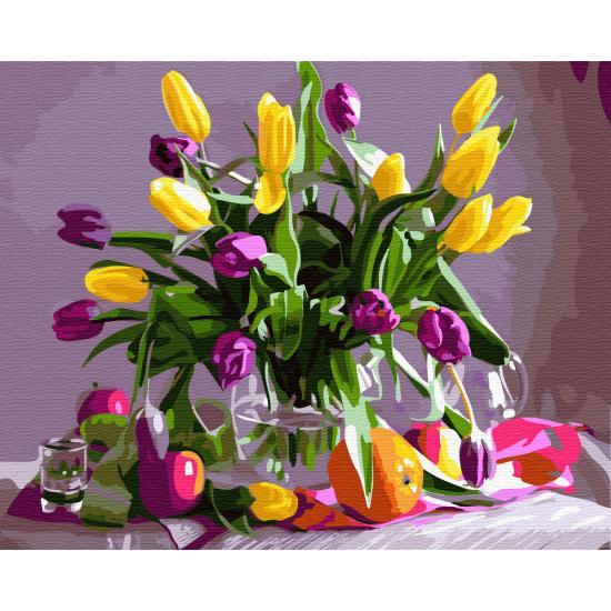 

Картина по номерам BrushMe GX32513 40*50 cм Мартовские тюльпаны