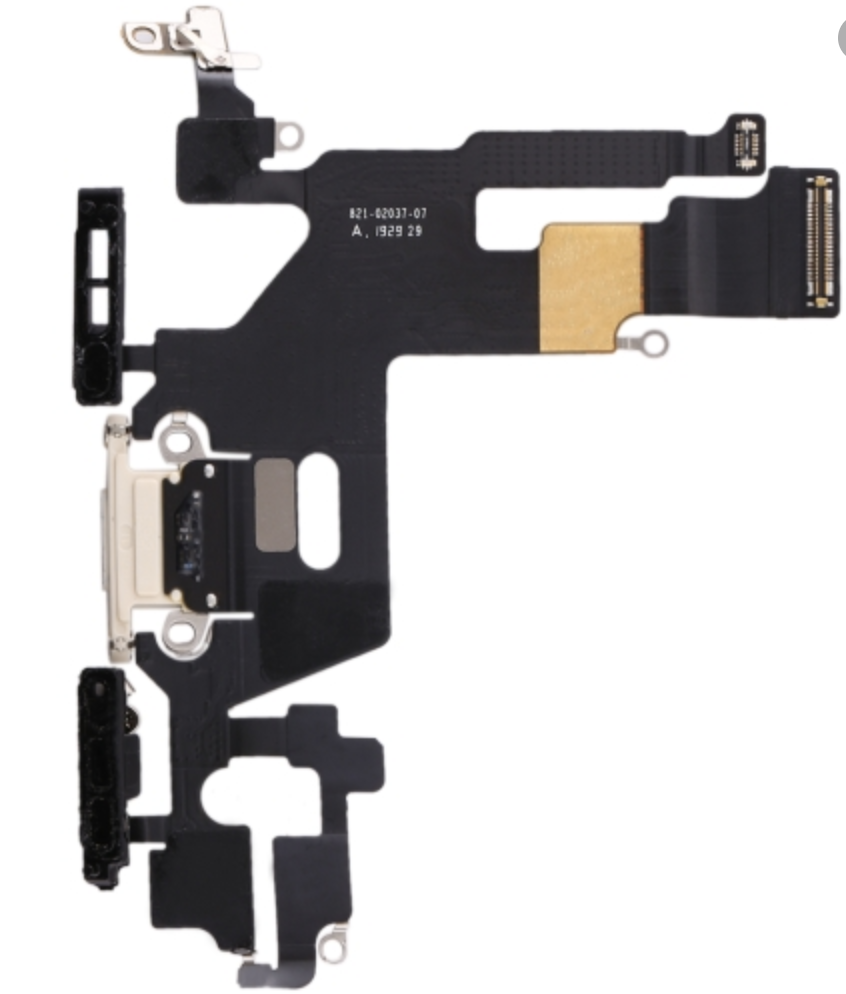 

Шлейф для iPhone 11, с разъемом зарядки, с микрофоном, белый, Original