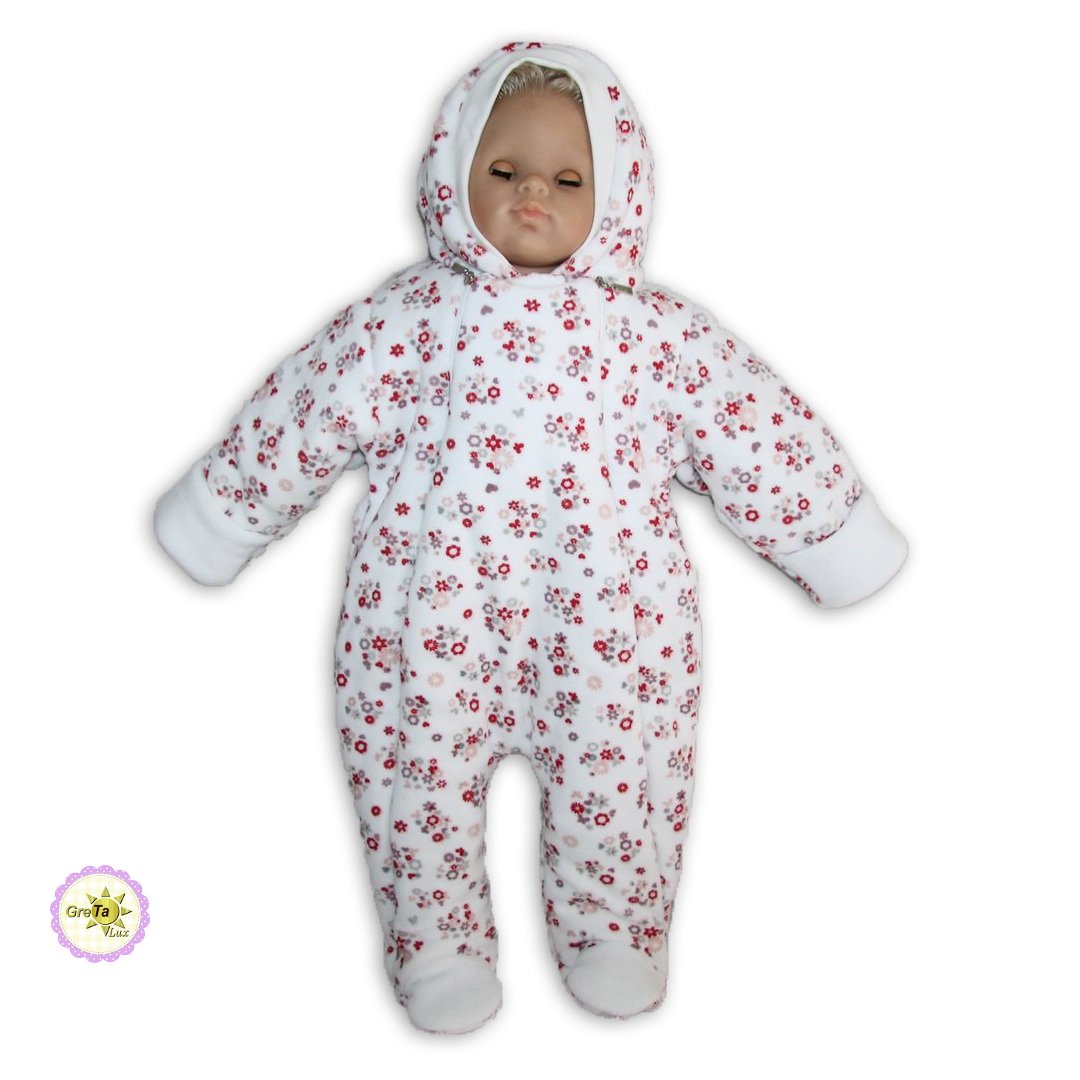 

Велюровый комбинезон GreTa Lux Малыш 68 р. молочный