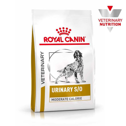 

Сухой корм Royal Canin Urinary S/O Moderate Calorie при мочекаменной болезни у собак с лишним весом, 1.5 кг