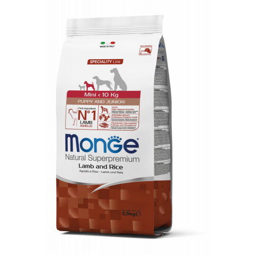 

Сухой корм MONGE DOG Mini Puppy & Junior ягненок с рисом 0,8 кг