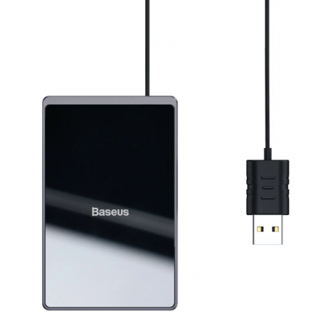 

Беспроводное зарядное устройство Baseus Card Ultra-Thin 15W with USB cable 1м (WX01B-01) Black