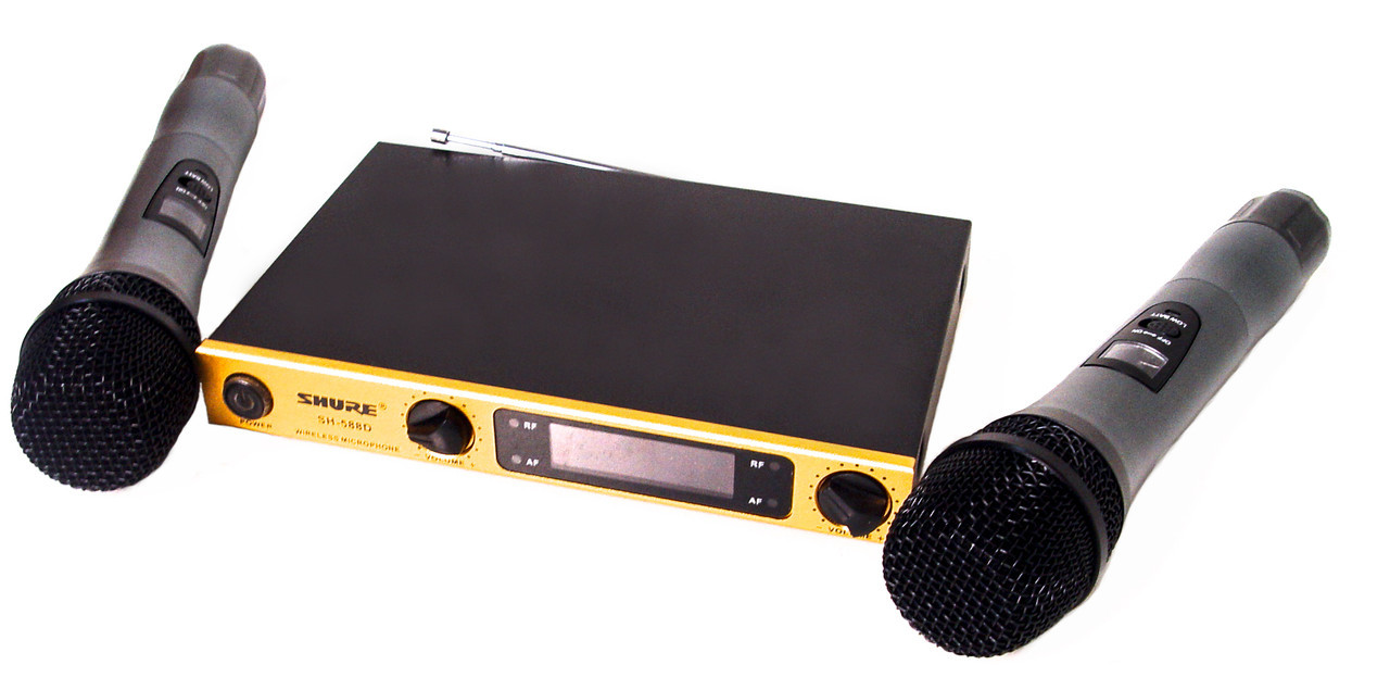 

Радиосистема SH-588D, база, 2 микрофона