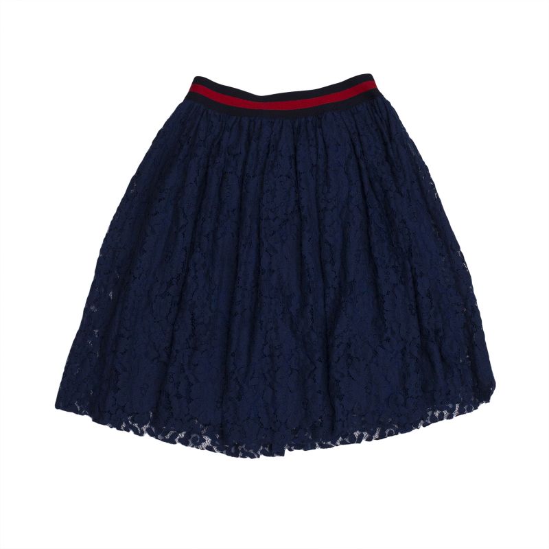 

Юбка "гипюр" PLEASE kids 140 см Синий 00390G
