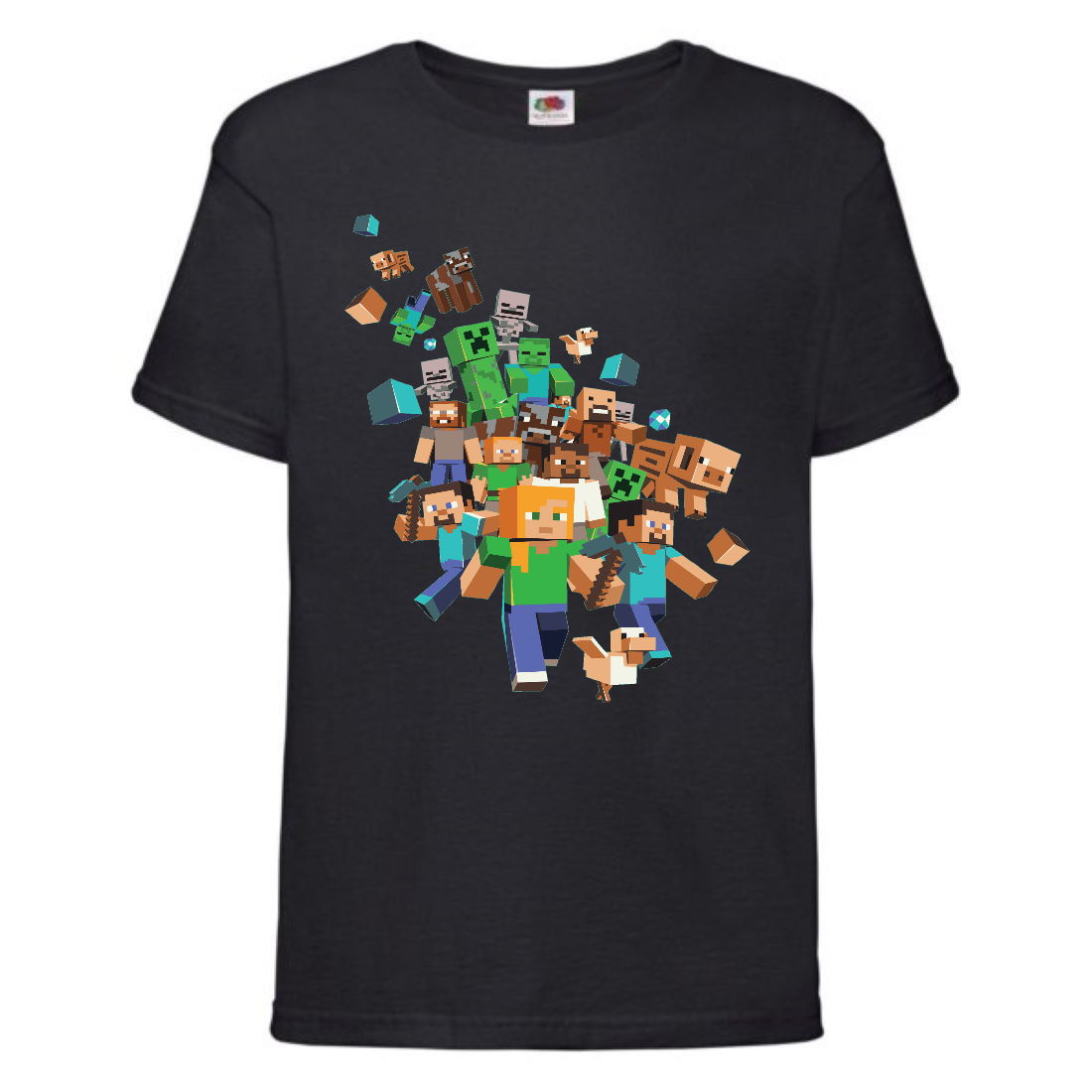 

Футболка детская Майнкрафт 005 (Minecraft) черная (MNKT blc 005) 140 см